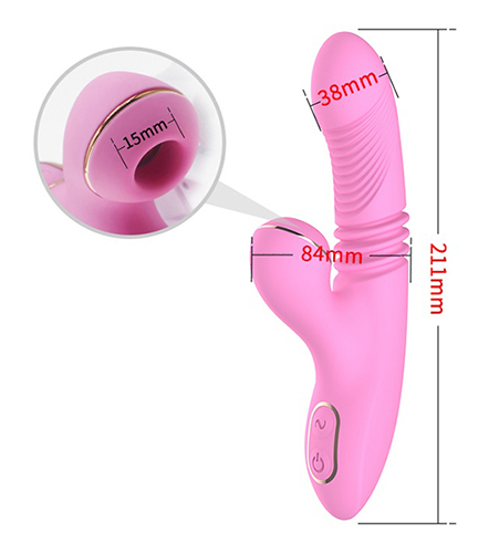 parametri vaginali della ragazza che spinge