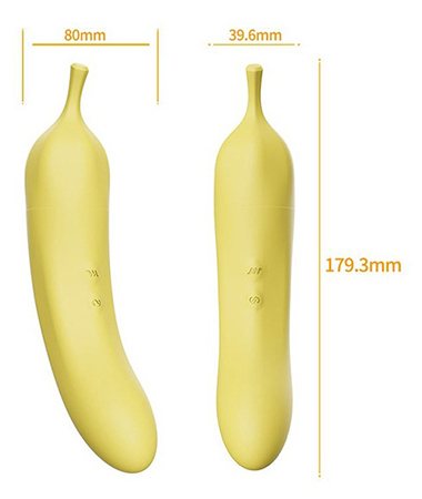 parametri della banana vibrante succhiante e pulsante